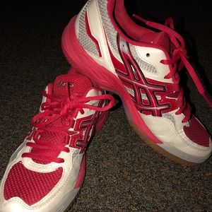 Red Asics Volleyball Shoes